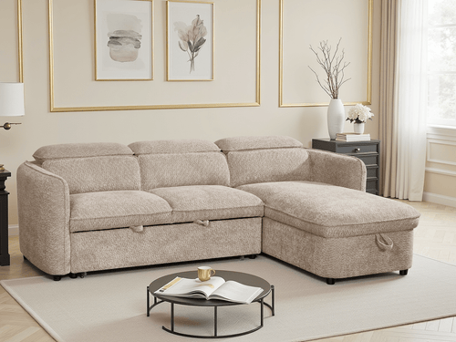 Dusk Sofabed Beige Universal Corner - Sofa Sloth