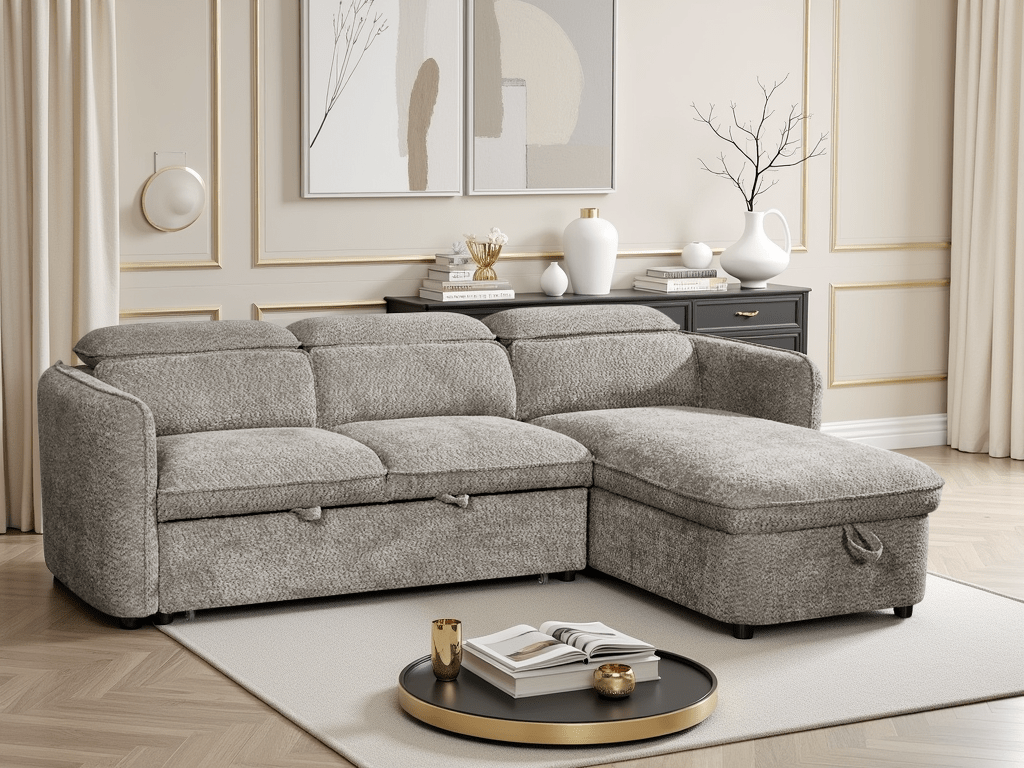 Dusk Sofabed Grey Universal Corner - Sofa Sloth