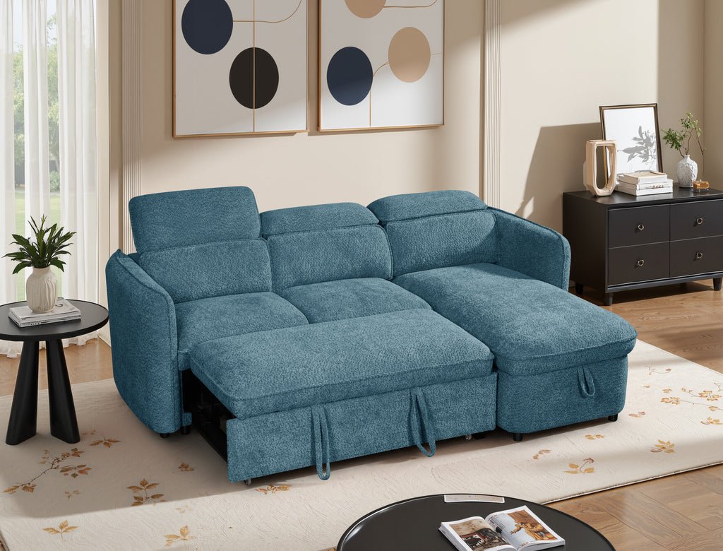 Dusk Sofabed Blue Universal Corner - Sofa Sloth