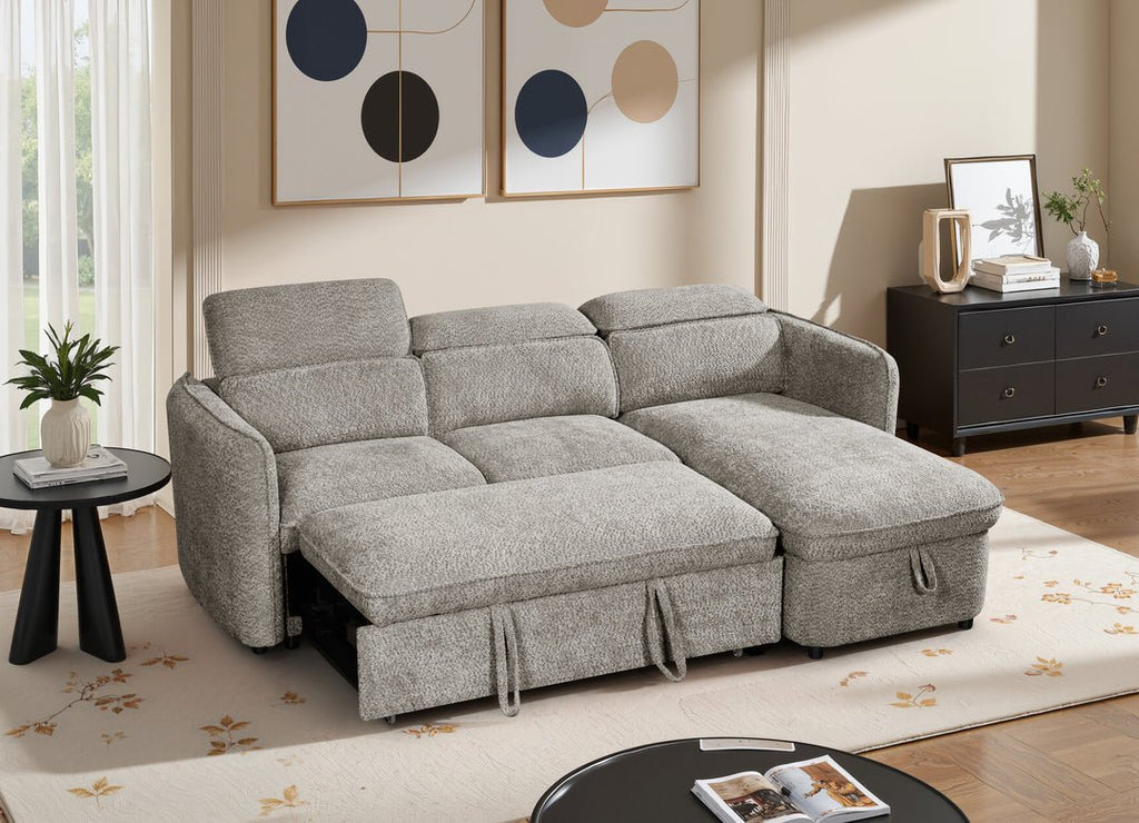 Dusk Sofabed Grey Universal Corner - Sofa Sloth
