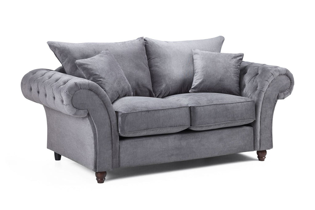 Vista Fullback Sofa Grey 2 Seater