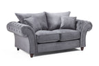 Vista Fullback Sofa Grey 2 Seater