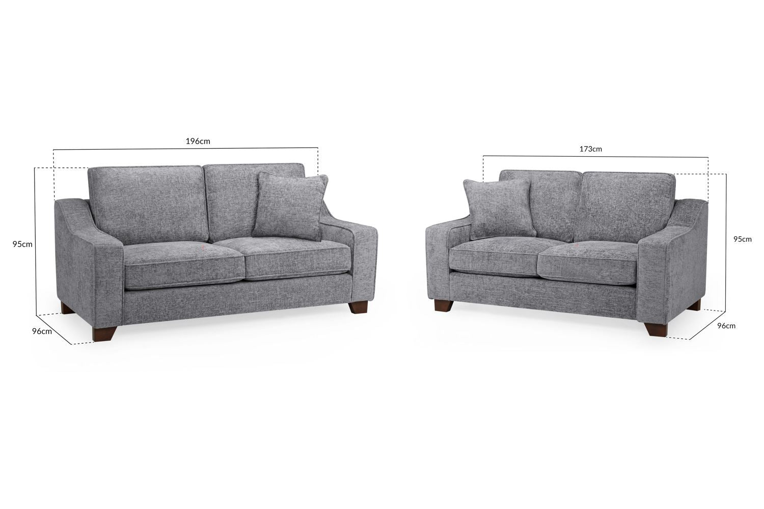 Perch Sofa Slate 3+2 Set - Sofa Sloth