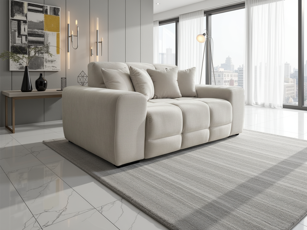 Lunar Sofa Natural 2 Seater
