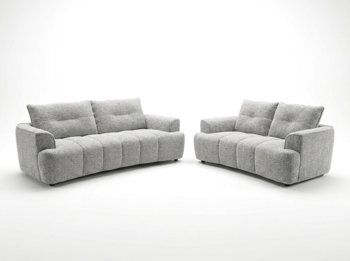 Cush Sofa Grey 3+2 Set - Sofa Sloth