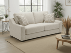 Oslo Sofa Beige 3 Seater - Sofa Sloth