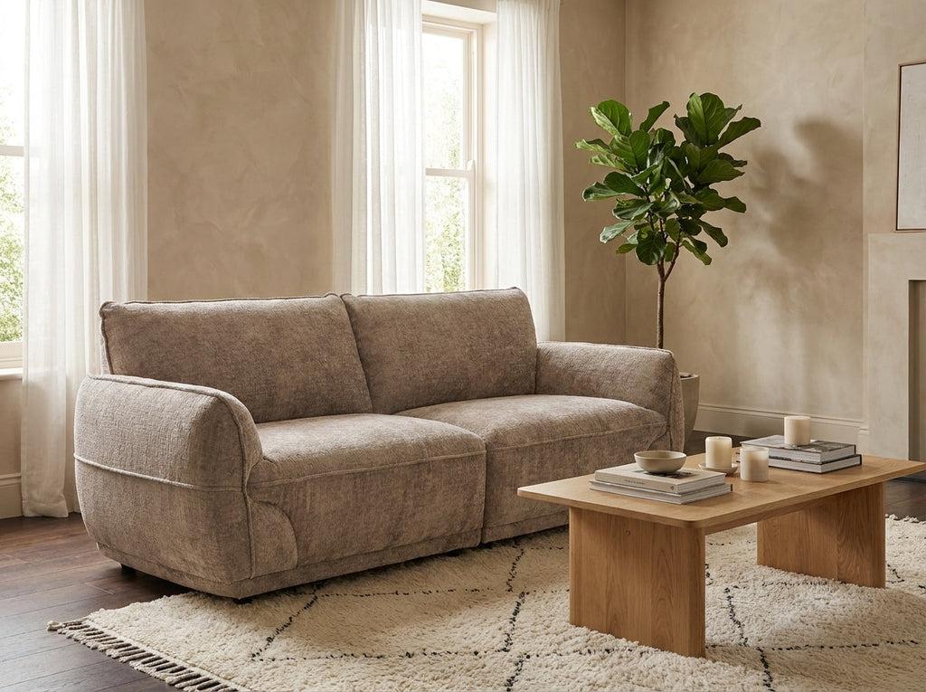 Cozee Sofa Beige 3 Seater