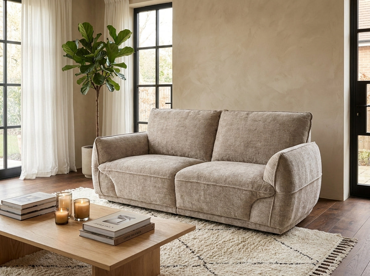 Cozee Sofa Beige 2 Seater