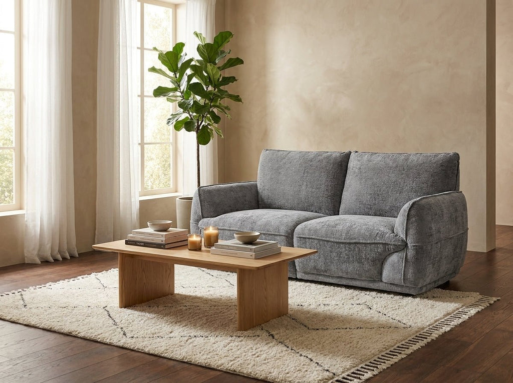 Cozee Sofa Grey 2 Seater - Sofa Sloth