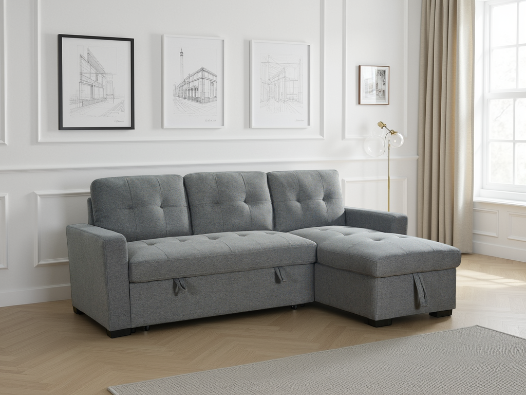 Branch Sofabed Grey Universal Corner