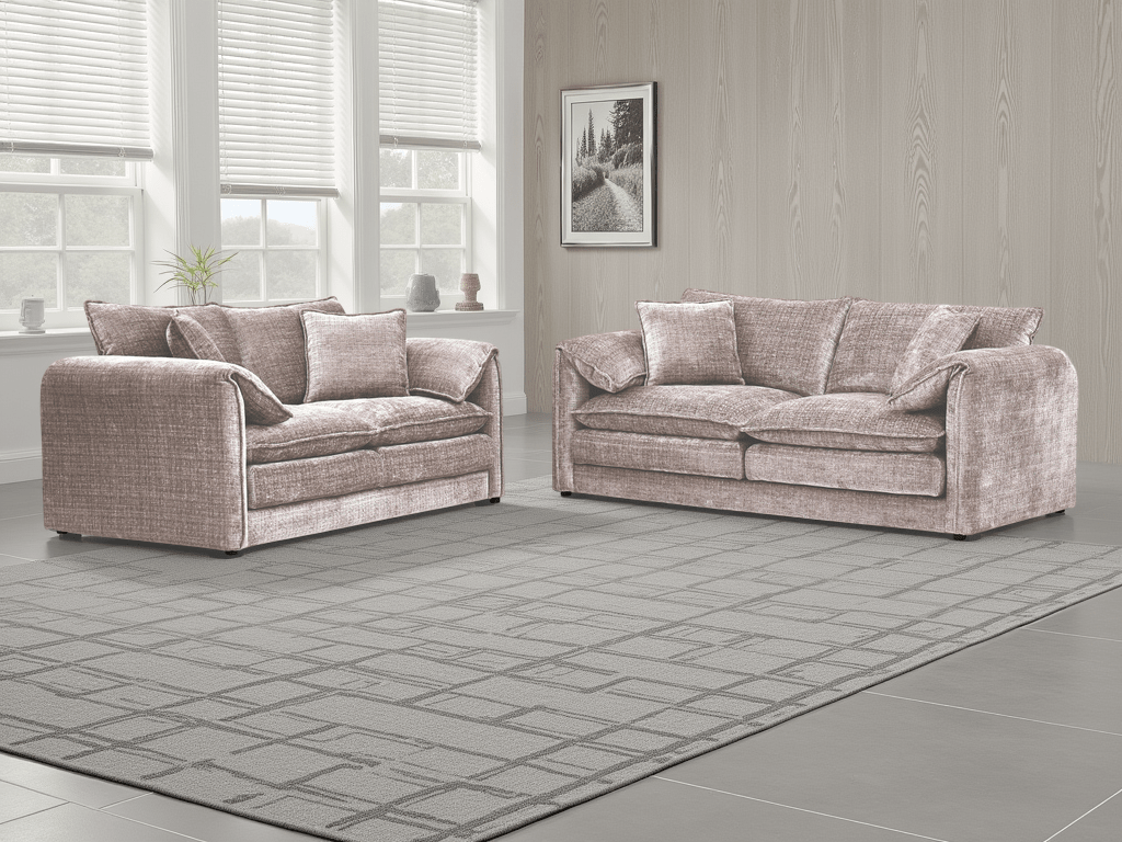 Harmony Sofa Beige 3+2 Set - Sofa Sloth