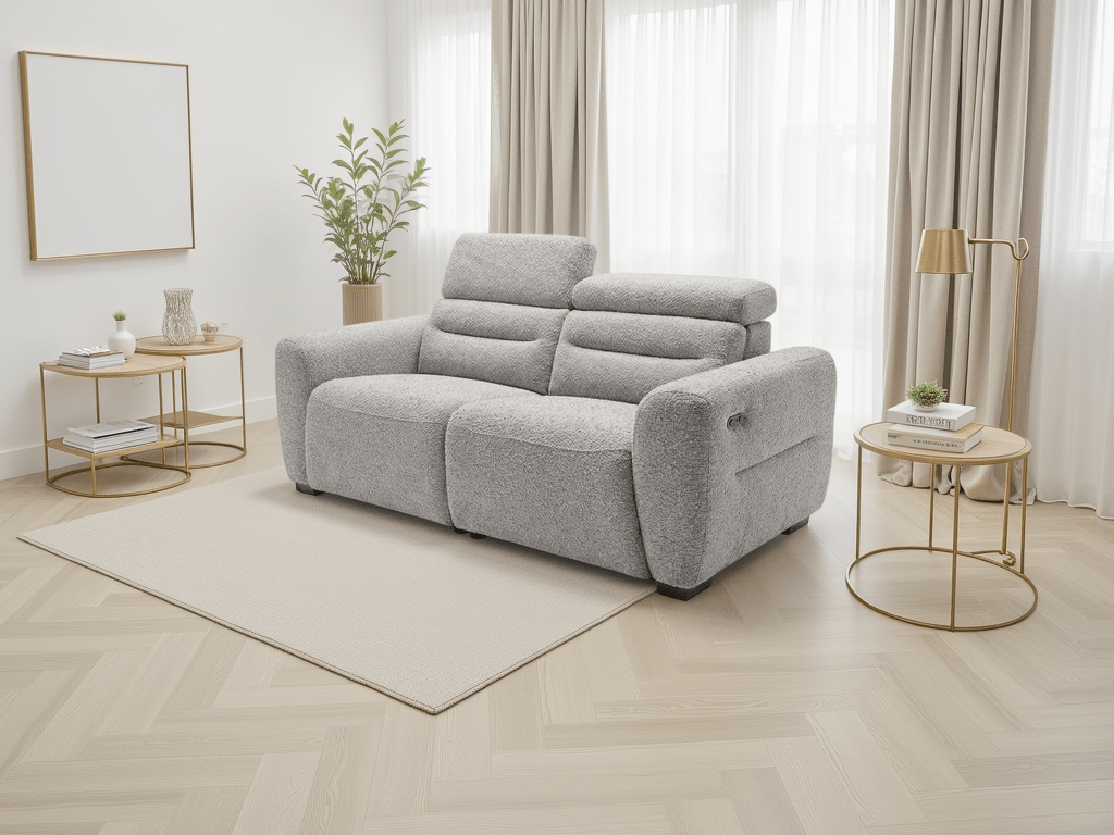 Retreat Electric Recliner Grey 3 Seater - Sofa Sloth