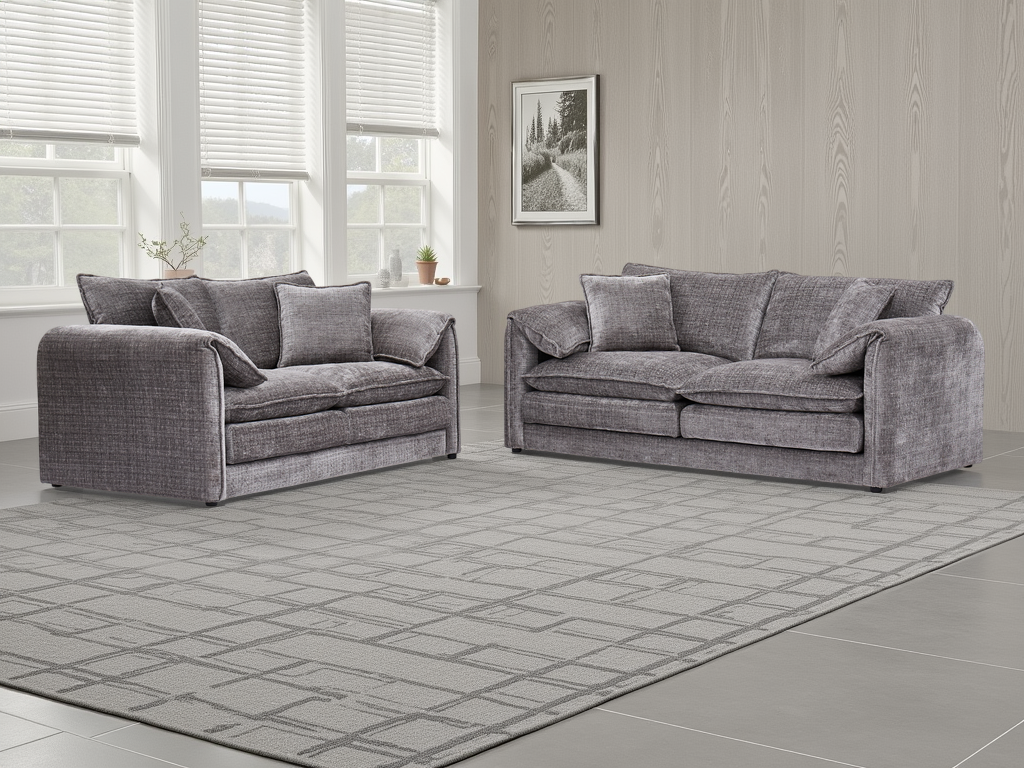 Harmony Sofa Grey 3+2 Set
