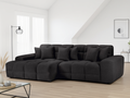 Lunar Sofa Black Left Hand Facing Corner