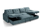 Pace Sofabed Blue U Shape Corner