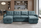 Pace Sofabed Blue U Shape Corner