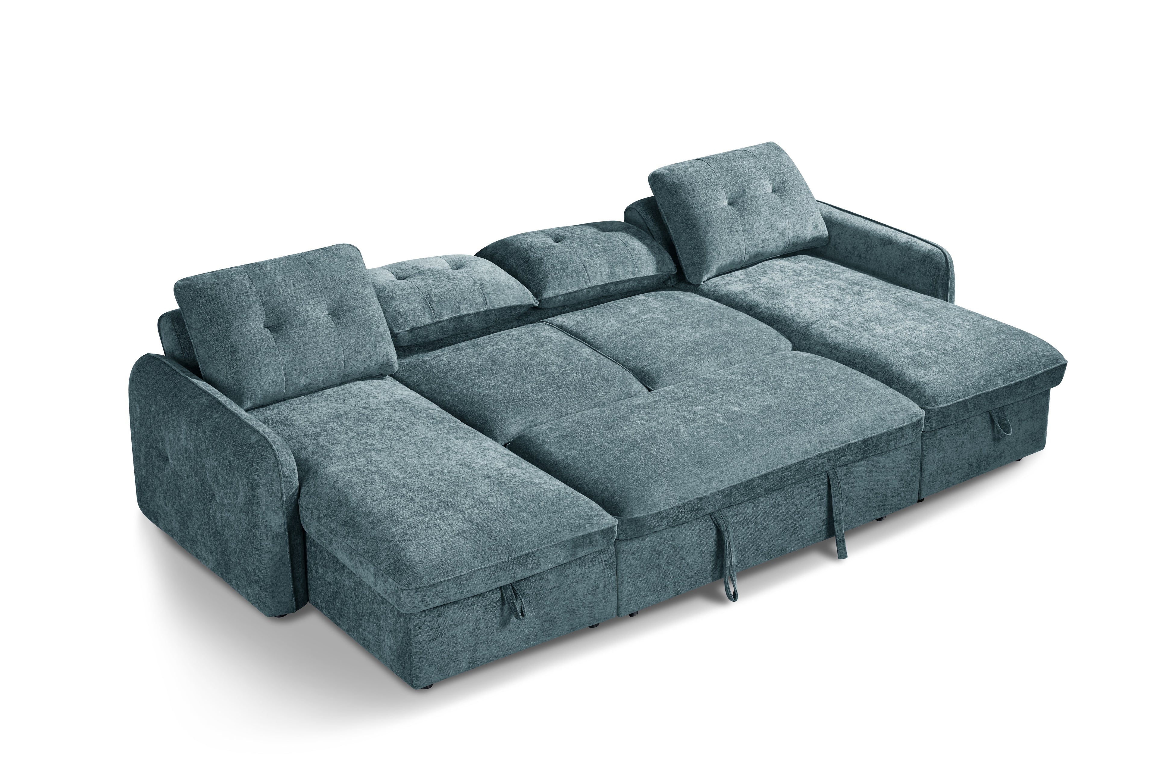 Pace Sofabed Blue U Shape Corner